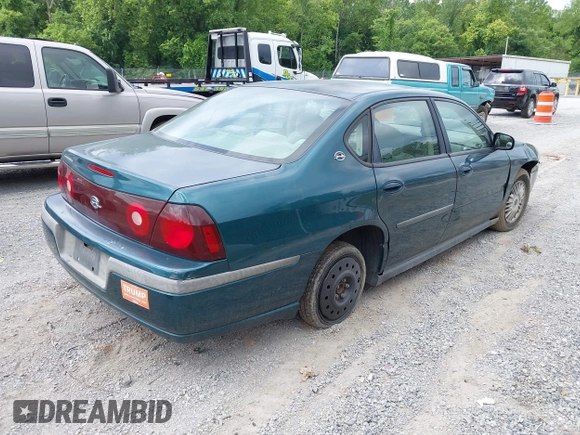 2001 Chevrolet Impala с VIN 2G1WF55E119161662, выставлен на аукционе IAAI как лот 42519838 с пробегом 197 896 миль миль и . История ставок и продаж доступна на DreamBid. Изображение 4.