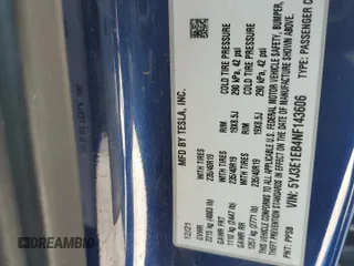 2022 Tesla Model 3 Long Range z VIN 5YJ3E1EB4NF143606, wystawiony jako Copart lot #45499095 z przebiegiem 119 143 mil mil oraz Szkoda całkowita • Salvage title. Historia ofert i sprzedaży dostępna na DreamBid. Obrazek 12.