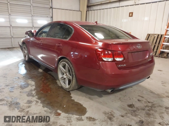 2007 Lexus GS with VIN JTHBE96S570025119, listed as a IAAI auction lot 41597178 with 189,483 mi miles. Bid and sale history available at carsss.com. Image 3.