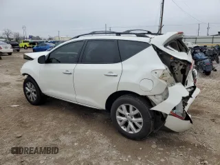 2013 Nissan Murano SL with VIN JN8AZ1MU0DW207573, listed as a Copart auction lot 44251895 with 103,749 mi miles and Salvage Title. Bid and sale history available at carsss.com. Image 2.