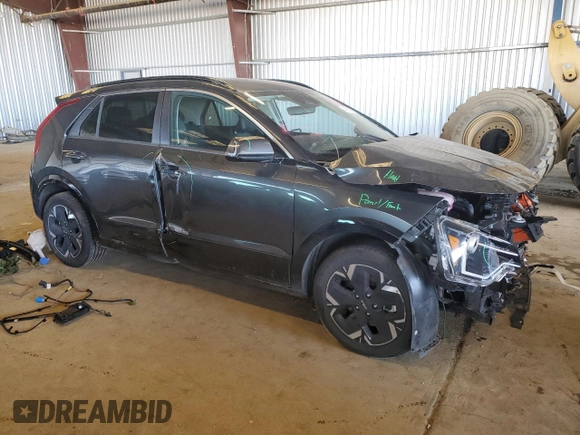 2023 Kia Niro Wind with VIN KNDCR3L17P5029789, listed as a Copart auction lot 49267625 with 56,079 mi miles and Salvage Title. Bid and sale history available at carsss.com. Image 4.