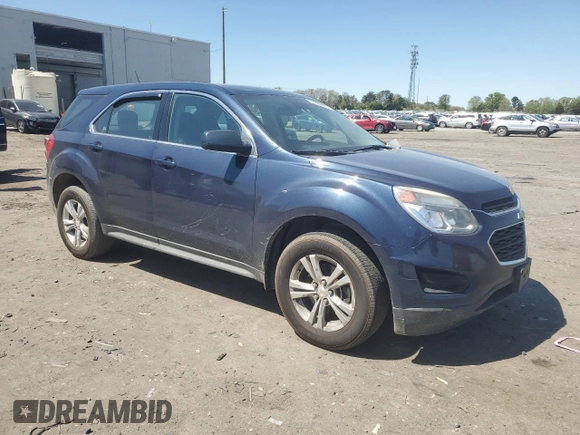 2016 Chevrolet Equinox LS with VIN 2GNFLEEK5G6312574, listed as a Copart auction lot 53605635 with 185,174 mi miles and Salvage Title. Bid and sale history available at DreamBid. Image 4.