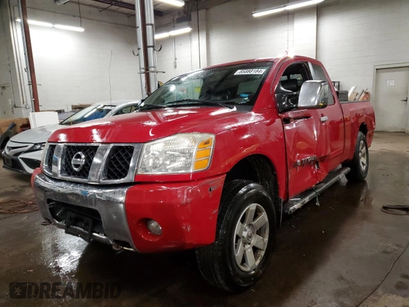 2005 Nissan Titan SE z VIN 1N6AA06BX5N502595, wystawiony jako Copart lot #85888184 z przebiegiem 231 851 mil mil oraz Nie do naprawy • Non repairable. Historia ofert i sprzedaży dostępna na DreamBid. Obrazek 1.