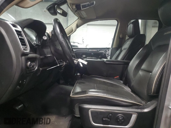 2019 Ram 1500 Laramie with VIN 1C6SRFDT2KN795605, listed as a Copart auction lot 88494875 with 156,046 mi miles and Salvage Title. Bid and sale history available at carsss.com. Image 7.