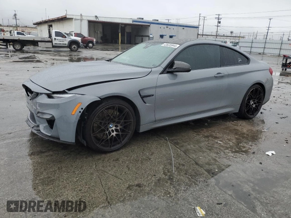 2020 BMW M4 with VIN WBS4Y9C08LFH20024, listed as a Copart auction lot 43635944 with 50,111 mi miles. Bid and sale history available at carsss.com. Image 1.