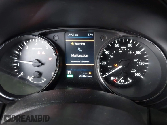 2019 Nissan Rogue SV with VIN 5N1AT2MTXKC809627, listed as a IAAI auction lot 40705533 with 28,463 mi miles and . Bid and sale history available at DreamBid. Image 7.