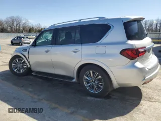 2021 Infiniti QX80 LUXE with VIN JN8AZ2AE0M9271825, listed as a Copart auction lot 47971325 with 86,378 mi miles and Salvage Title. Bid and sale history available at carsss.com. Image 2.