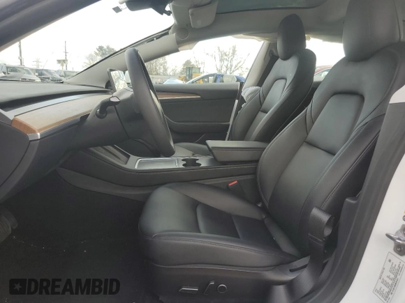 2022 Tesla Model 3 Long Range with VIN 5YJ3E1EB2NF361821, listed as a Copart auction lot 85108664 with 25,021 mi miles and Salvage Title. Bid and sale history available at DreamBid. Image 7.