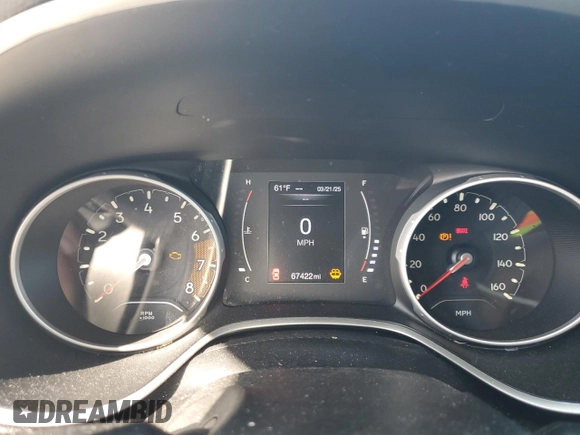 2020 Jeep Compass Latitude with VIN 3C4NJCBB6LT153119, listed as a Copart auction lot 50141465 with 67,422 mi miles and Salvage Title. Bid and sale history available at carsss.com. Image 9.