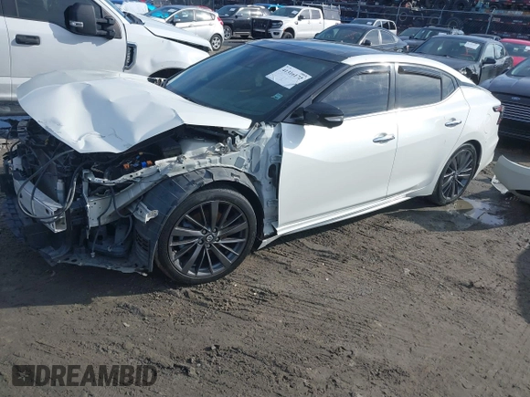 2020 Nissan Maxima Platinum with VIN 1N4AA6FV0LC385883, listed as a IAAI auction lot 41316172 with 80,490 mi miles and . Bid and sale history available at DreamBid. Image 20.