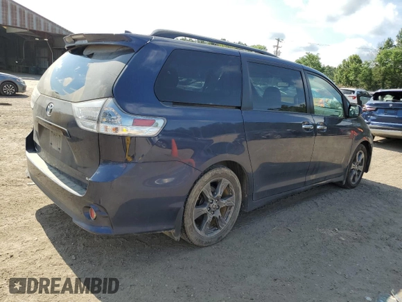 2020 Toyota Sienna SE with VIN 5TDXZ3DC9LS072925, listed as a Copart auction lot 56758795 with 55,593 mi miles and Salvage title. Bid and sale history available at DreamBid. Image 3.
