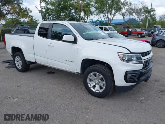 2022 Chevrolet Colorado 2WD LT with VIN 1GCHSCEA0N1268192, listed as a IAAI auction lot 42122510 with 36,956 mi miles. Bid and sale history available at carsss.com. Image 1.