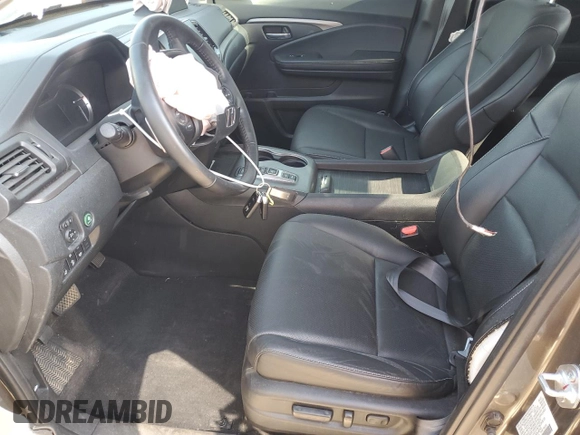 2022 Honda Ridgeline RTL-E with VIN 5FPYK3F76NB028596, listed as a Copart auction lot 54355175 with 42,020 mi miles and Salvage title. Bid and sale history available at DreamBid. Image 7.