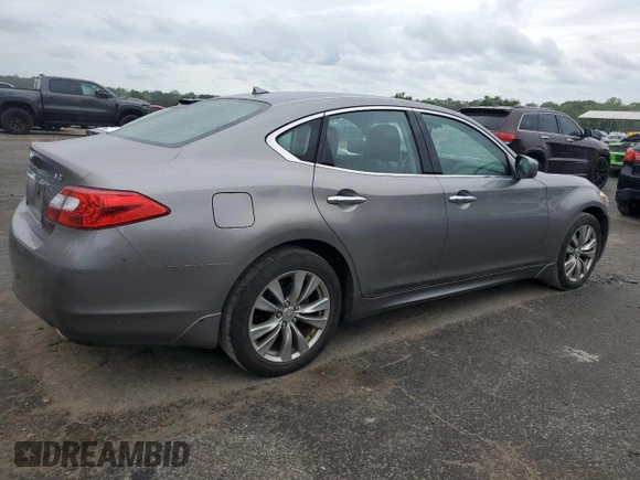2012 Infiniti M with VIN JN1BY1AP3CM330170, listed as a Copart auction lot 47458715 with 105,726 mi miles and Salvage title. Bid and sale history available at DreamBid. Image 3.