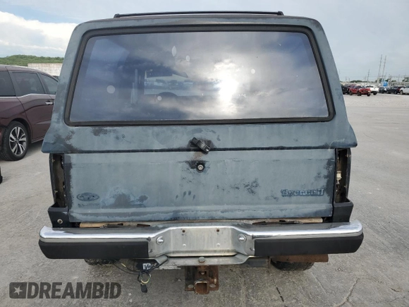 1986 Ford Bronco with VIN 1FMBU14T0GUC11348, listed as a Copart auction lot 57818175 with 54,971 mi miles and Clean title. Bid and sale history available at DreamBid. Image 6.