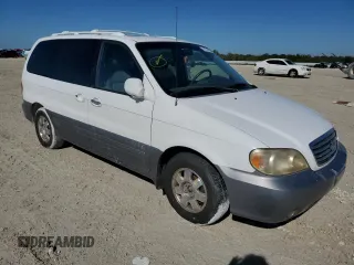 2002 Kia Sedona LX with VIN KNDUP131X26207597, listed as a Copart auction lot 81381054 with 0 mi miles and Clean Title. Bid and sale history available at carsss.com. Image 4.