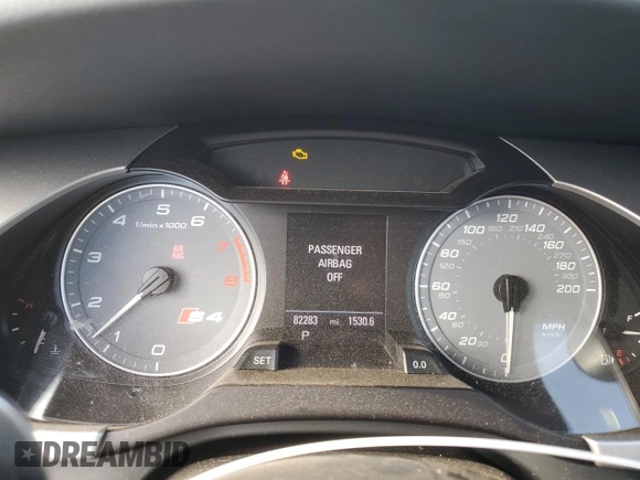 2010 Audi S4 Premium Plus with VIN WAUBGAFLXAA021992, listed as a Copart auction lot 79880784 with 82,283 mi miles and Salvage Title. Bid and sale history available at carsss.com. Image 9.