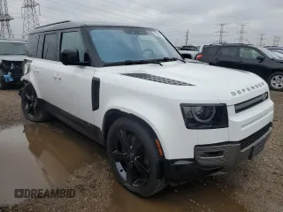 2021 Land Rover Defender with VIN SALE3ERU4M2053304, listed as a Copart auction lot 79035444 with 30,849 mi miles and Salvage title. Bid and sale history available at DreamBid. Image 4.