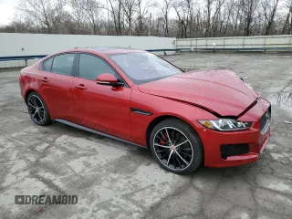 2018 Jaguar XE with VIN SAJAM4FV1JCP17642, listed as a Copart auction lot 45927863 with 25,324 mi miles and . Bid and sale history available at DreamBid. Image 4.