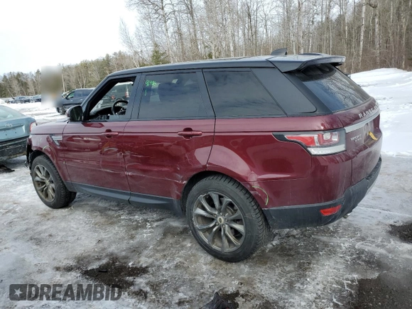 2017 Land Rover Range Rover Sport HSE with VIN SALWR2FK7HA156782, listed as a Copart auction lot 46818065 with 147,726 mi miles and Clean Title. Bid and sale history available at carsss.com. Image 2.