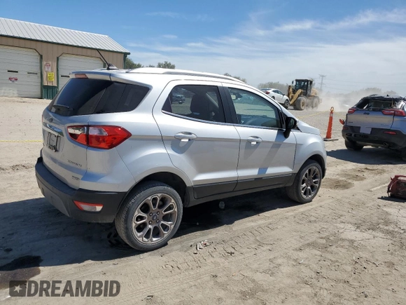 2019 Ford EcoSport Titanium z VIN MAJ6S3KL7KC293853, wystawiony jako Copart lot #70006234 z przebiegiem 65 752 mil mil oraz Szkoda całkowita • Salvage title. Historia ofert i sprzedaży dostępna na DreamBid. Obrazek 3.