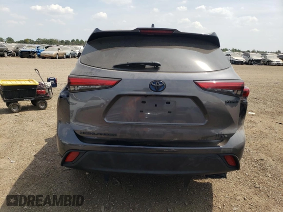 2021 Toyota Highlander Hybrid LE with VIN 5TDBBRCH2MS514881, listed as a Copart auction lot 66672734 with 56,155 mi miles and Salvage title. Bid and sale history available at DreamBid. Image 6.