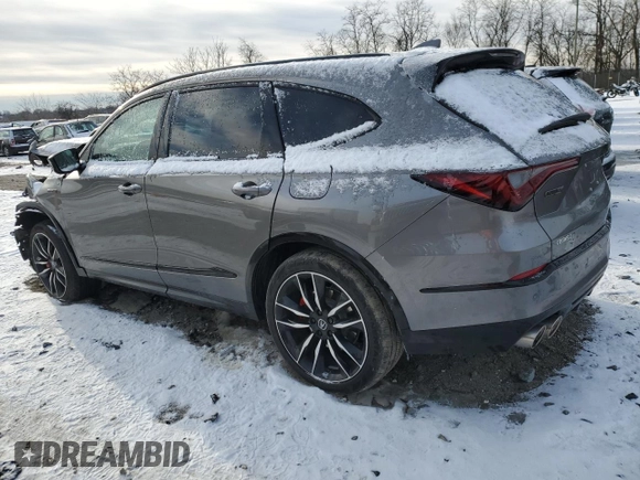 2024 Acura MDX Type S w/Advance Package with VIN 5J8YD8H89RL001385, listed as a Copart auction lot 89081245 with 15,591 mi miles and Salvage Title. Bid and sale history available at carsss.com. Image 2.