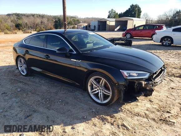 2019 Audi A5 Sportback Premium Plus with VIN WAUENCF59KA027705, listed as a Copart auction lot 40199864 with 12,065 mi miles. Bid and sale history available at carsss.com. Image 4.