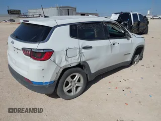 2023 Jeep Compass Sport with VIN 3C4NJDAN8PT564612, listed as a IAAI auction lot 41639296 with 54,463 mi miles and . Bid and sale history available at DreamBid. Image 4.