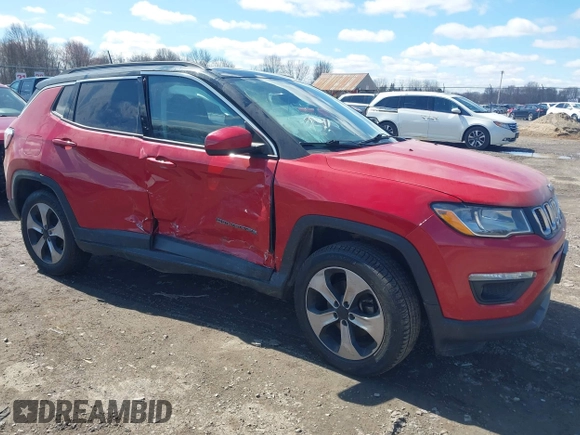 2018 Jeep Compass Altitude with VIN 3C4NJDBBXJT101043, listed as a IAAI auction lot 41937293 with 80,439 mi miles and . Bid and sale history available at carsss.com. Image 1.