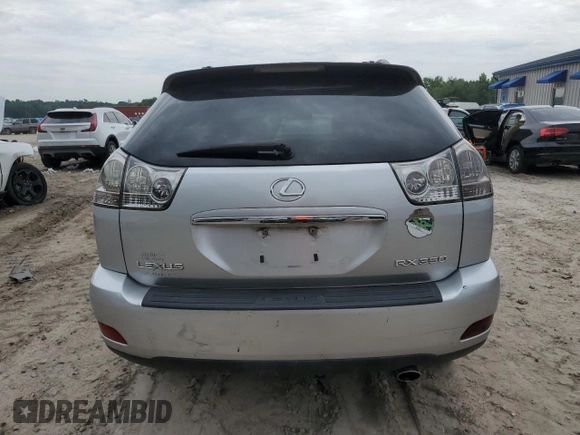 2009 Lexus RX 350 with VIN 2T2GK31UX9C072222, listed as a Copart auction lot 55920035 with 207,682 mi miles and Clean Title. Bid and sale history available at DreamBid. Image 6.