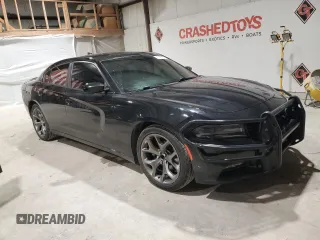 2015 Dodge Charger SXT with VIN 2C3CDXHG7FH925346, listed as a Copart auction lot 87183254 with 226,569 mi miles and Salvage Title. Bid and sale history available at DreamBid. Image 4.
