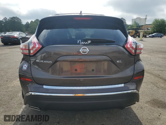 2018 Nissan Murano SV with VIN 5N1AZ2MG0JN196342, listed as a Copart auction lot 54364335 with 52,132 mi miles and Salvage Title. Bid and sale history available at DreamBid. Image 6.