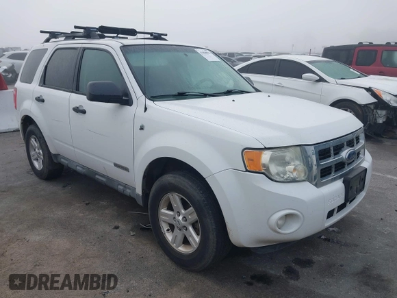 2008 Ford Escape Hybrid with VIN 1FMCU49H58KE45380, listed as a IAAI auction lot 41868022 with 175,610 mi miles and . Bid and sale history available at DreamBid. Image 1.