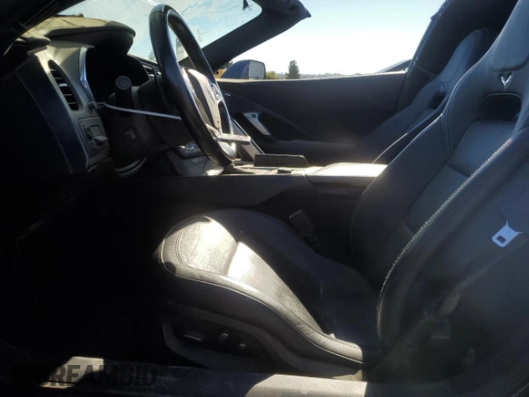 2014 Chevrolet Corvette 3LT with VIN 1G1YF2D71E5109963, listed as a Copart auction lot 77687814 with 34,089 mi miles and Salvage title. Bid and sale history available at DreamBid. Image 7.