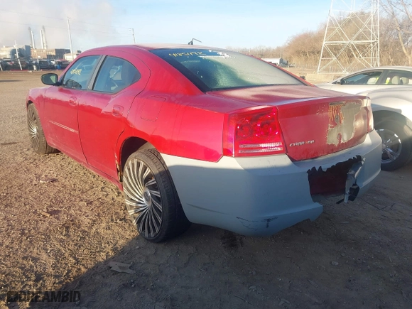 2008 Dodge Charger with VIN 2B3KA43R08H113348, listed as a IAAI auction lot 41851192 with 203,642 mi miles. Bid and sale history available at carsss.com. Image 3.