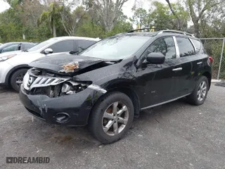 2009 Nissan Murano S with VIN JN8AZ18U29W104625, listed as a IAAI auction lot 41377201 with 217,978 mi miles. Bid and sale history available at carsss.com. Image 2.