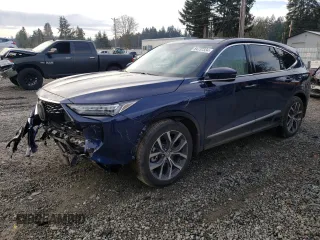2023 Acura MDX w/Technology Package with VIN 5J8YE1H46PL040949, listed as a Copart auction lot 84737334 with 28,327 mi miles and Salvage Title. Bid and sale history available at carsss.com. Image 1.