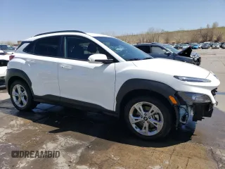 2023 Hyundai Kona SEL with VIN KM8K6CAB3PU997406, listed as a Copart auction lot 51637595 with 51,217 mi miles and Salvage Title. Bid and sale history available at DreamBid. Image 4.