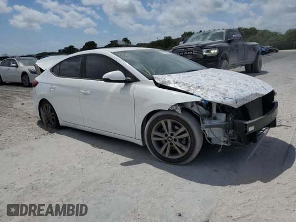 2018 Hyundai Elantra SEL with VIN 5NPD84LF8JH375771, listed as a Copart auction lot 53786965 with 87,605 mi miles and Salvage Title. Bid and sale history available at DreamBid. Image 4.