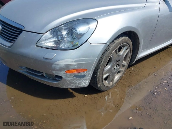 2008 Lexus SC 430 with VIN JTHFN45YX89017962, listed as a IAAI auction lot 41927985 with NaN miles. Bid and sale history available at carsss.com. Image 6.