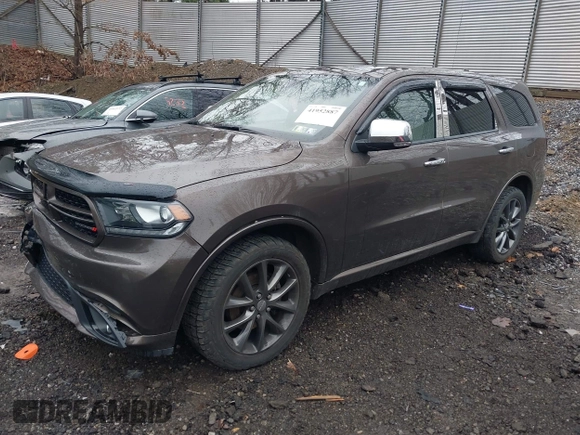 2017 Dodge Durango GT with VIN 1C4RDJDG2HC839313, listed as a IAAI auction lot 41952887 with 76,339 mi miles and . Bid and sale history available at carsss.com. Image 2.