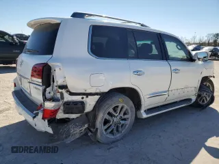 2015 Lexus LX 570 z VIN JTJHY7AX8F4180648, wystawiony jako Copart lot #47002635 z przebiegiem Nie podano mil oraz Szkoda całkowita • Salvage title. Historia ofert i sprzedaży dostępna na DreamBid. Obrazek 3.