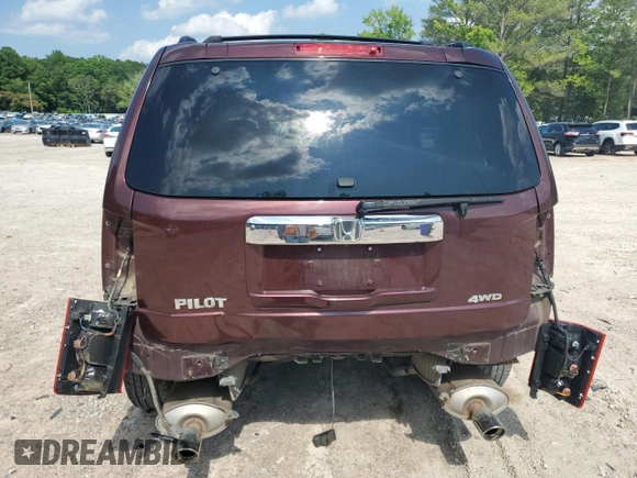 2013 Honda Pilot EX-L with VIN 5FNYF4H55DB006389, listed as a Copart auction lot 59683325 with 181,803 mi miles and Salvage title. Bid and sale history available at DreamBid. Image 6.