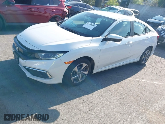 2019 Honda Civic Sedan LX with VIN 2HGFC2F62KH505921, listed as a IAAI auction lot 41982303 with 72,618 mi miles. Bid and sale history available at carsss.com. Image 17.