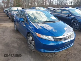 2012 Honda Civic Sdn LX with VIN 19XFB2F51CE359937, listed as a IAAI auction lot 41676493 with 163,510 mi miles. Bid and sale history available at carsss.com. Image 1.