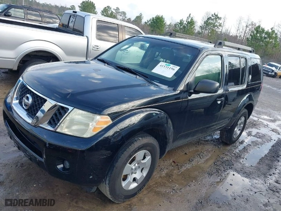 2008 Nissan Pathfinder S with VIN 5N1AR18U48C666940, listed as a IAAI auction lot 41531196 with 209,462 mi miles. Bid and sale history available at carsss.com. Image 2.