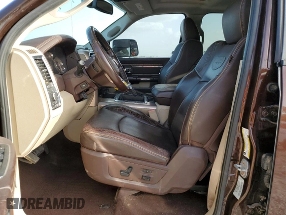 2015 Ram 3500 Longhorn with VIN 3C63RRNL1FG612813, listed as a Copart auction lot 64966184 with 131,013 mi miles and Clean Title. Bid and sale history available at carsss.com. Image 7.