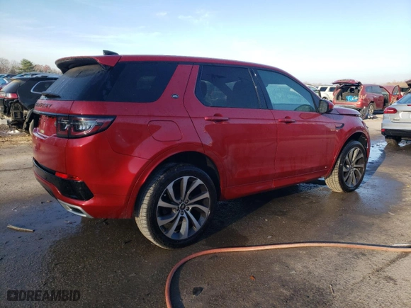2020 Land Rover Discovery Sport SE R-Dynamic with VIN SALCL2FX8LH847724, listed as a Copart auction lot 80122874 with 37,438 mi miles and Salvage Title. Bid and sale history available at carsss.com. Image 3.