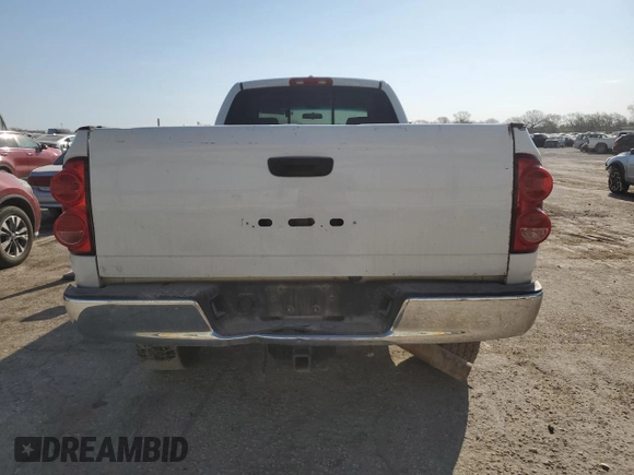 2007 Dodge 3500 SLT with VIN 3D7MX38A67G794462, listed as a Copart auction lot 50531425 with Not Provided miles and Salvage Title. Bid and sale history available at carsss.com. Image 6.